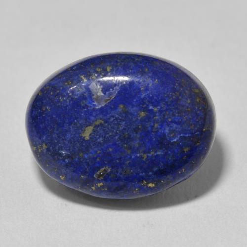 15.53ct 자연스러운 네이비 블루 청금석, 타원형, 불투명체