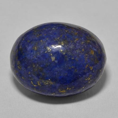 18.38ct 자연스러운 진한 파란색 청금석, 타원형, 불투명체