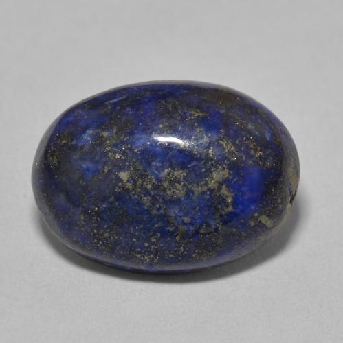 12.73ct 자연스러운 진한 파란색 청금석, 타원형, 불투명체
