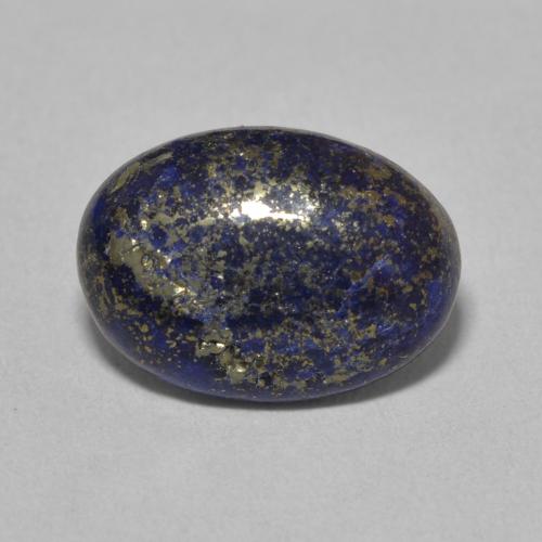 6.50ct 자연스러운 매우 깊은 파란색 청금석, 타원형, 불투명체