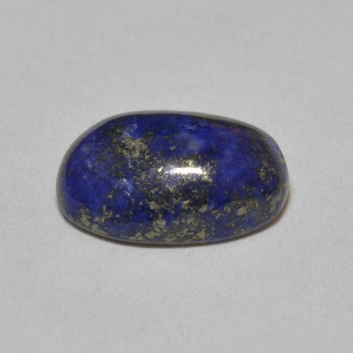 6.77캐럿 천연 매우 깊은 파란색 라피스 라줄리, 타원형 컷, 13.7×9.3 mm, 불투명체