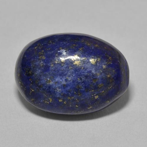 13.24ct 자연스러운 진한 파란색 청금석, 타원형, 불투명체