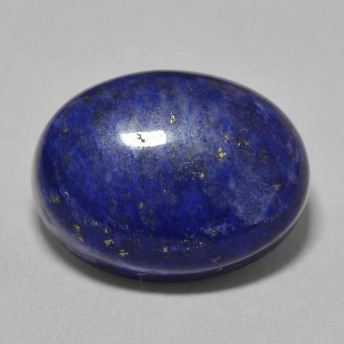 13.60ct 자연스러운 매우 깊은 파란색 청금석, 타원형, 불투명체