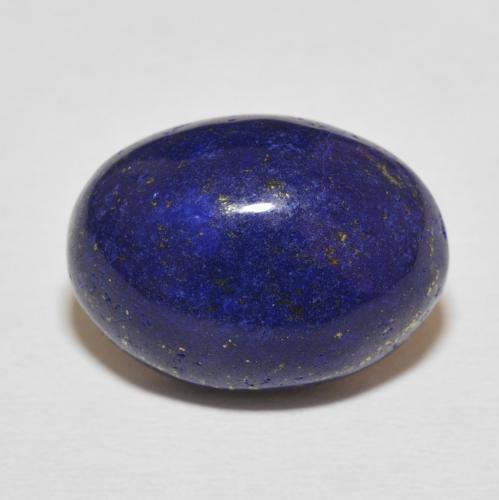 12.58ct 자연스러운 매우 깊은 파란색 청금석, 타원형, 불투명체