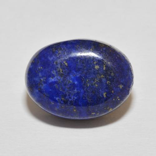 13.11ct 자연스러운 진한 파란색 청금석, 타원형, 불투명체