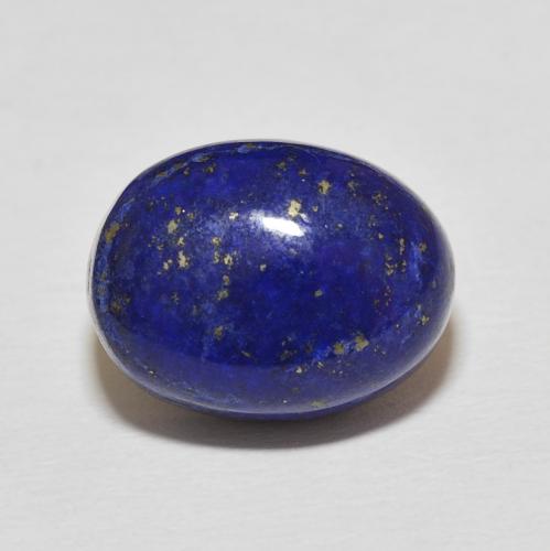 11.48ct 자연스러운 진한 파란색 청금석, 타원형, 불투명체