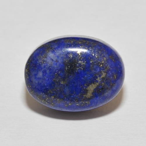 15.82ct 자연스러운 매우 깊은 파란색 청금석, 타원형, 불투명체
