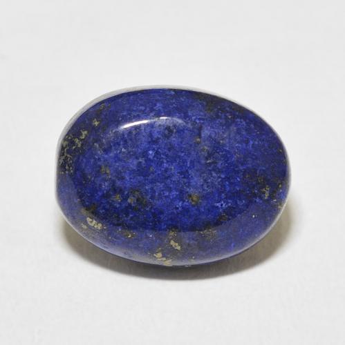 7.60ct 자연스러운 진한 파랑 청금석, 타원형, 불투명체