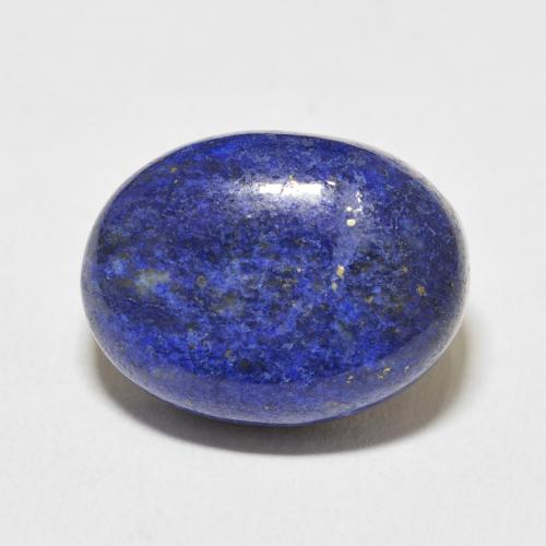 17.44ct 자연스러운 진한 파란색 청금석, 타원형, 불투명체