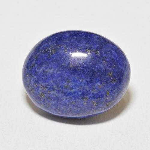 15.26ct 자연스러운 딥 이집트 블루 청금석, 타원형, 불투명체
