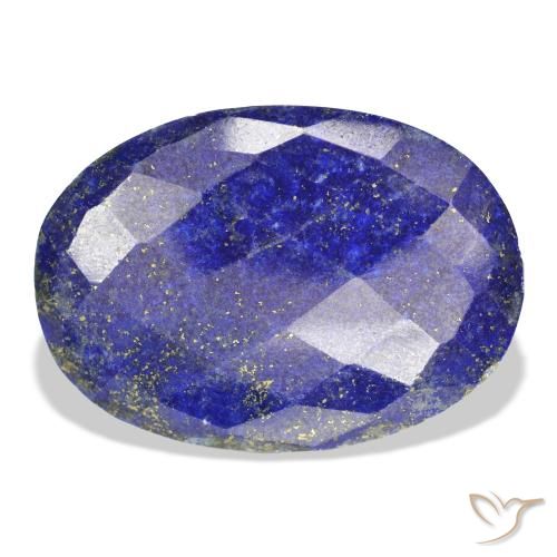 54.26ct 자연스러운 딥 이집트 블루 청금석, 타원형, 불투명체
