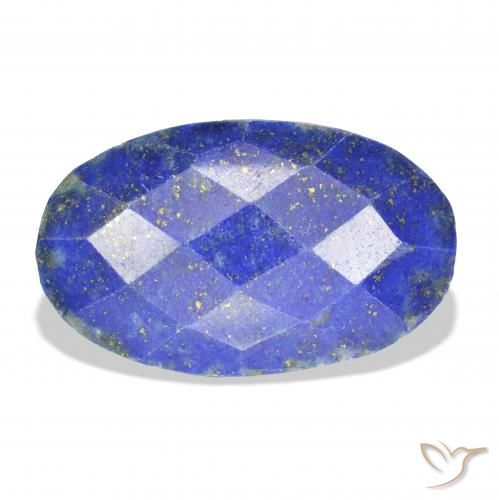 24.00ct 자연스러운 진한 파란색 청금석, 타원형, 불투명체