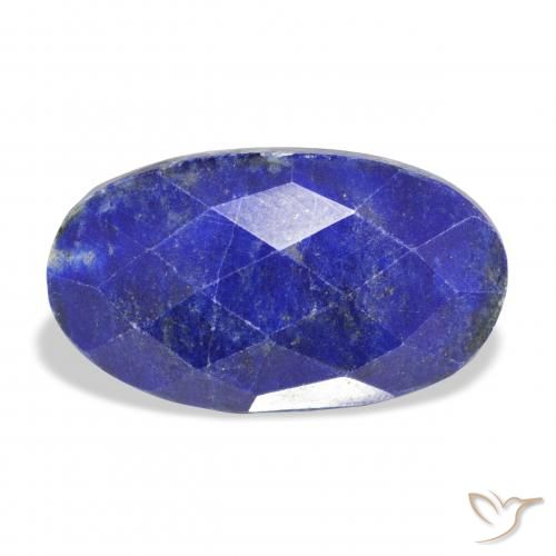 18.84ct 자연스러운 네이비 블루 청금석, 타원형, 불투명체