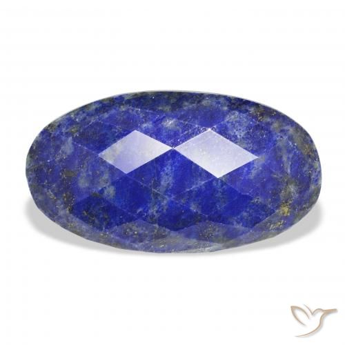 22.85ct 자연스러운 진한 파란색 청금석, 타원형, 불투명체