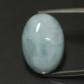 12.97캐럿 천연 그린 블루 라리마, 타원형 컷, 18.1×13 mm, 불투명체