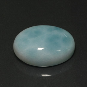 13.91캐럿 천연 라이트 그린 라리마, 타원형 컷, 18×13 mm, 불투명체