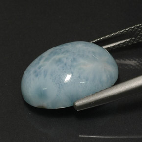 8.85캐럿 천연 블루 그린 라리마, 타원형 컷, 15.3×12 mm, 불투명체