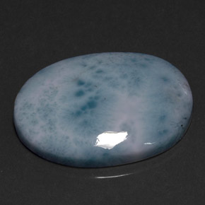 17.92캐럿 천연 그린 블루 라리마, 타원형 컷, 23.9×17.8 mm, 불투명체