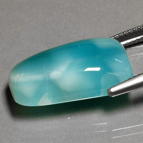 13.77캐럿 천연 그린 블루 라리마, 멋진 모양, 불투명체