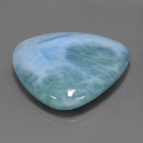 27.83캐럿 천연 그린 블루 라리마, 트릴리언, 25.2×24.8 mm, 불투명체
