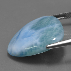 27.83캐럿 천연 그린 블루 라리마, 트릴리언, 25.2×24.8 mm, 불투명체