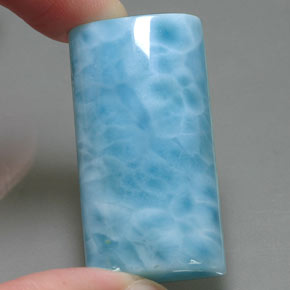 67.95캐럿 천연 블루 라리마, 바게트, 38×19.7 mm, 불투명체