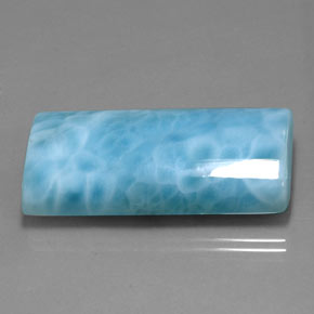 67.95캐럿 천연 블루 라리마, 바게트, 38×19.7 mm, 불투명체
