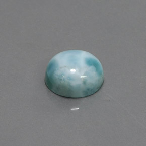 4.26캐럿 천연 블루 라리마, 라운드 컷, 10.22 mm, 불투명체