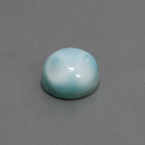 4.85캐럿 천연 블루 라리마, 라운드 컷, 10.01 mm, 불투명체