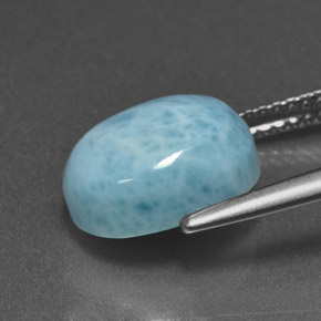 4.73캐럿 천연 파란색 라리마, 타원형 컷, 불투명체