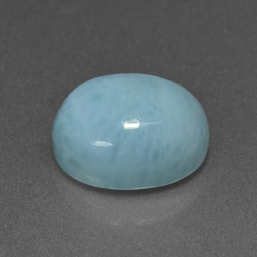 4.71캐럿 천연 블루 라리마, 타원형 컷, 11.1×9.1 mm, 불투명체