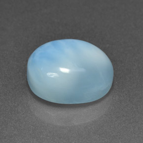 4.80캐럿 천연 블루 라리마, 타원형 컷, 11×9.2 mm, 불투명체