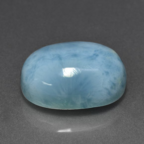 11.25캐럿 천연 블루 라리마, 타원형 컷, 16×12.1 mm, 불투명체