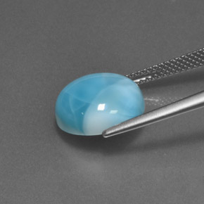 6.52캐럿 천연 파란색 라리마, 라운드 컷, 불투명체