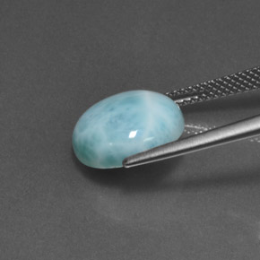 5.81캐럿 천연 파란색 라리마, 라운드 컷, 불투명체