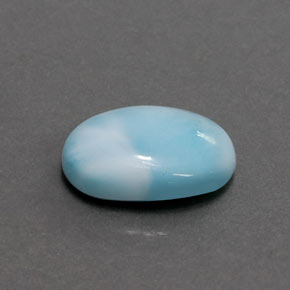 3.36캐럿 천연 블루 라리마, 타원형 컷, 12.4×8.7 mm, 불투명체