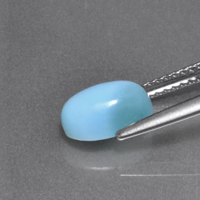 1.90캐럿 천연 파란색 라리마, 타원형 컷, 불투명체