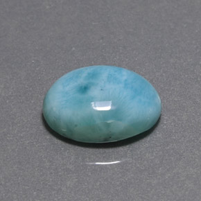 6.54캐럿 천연 블루 그린 라리마, 타원형 컷, 14×10.1 mm, 불투명체
