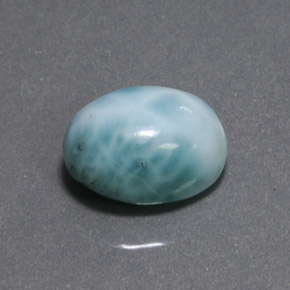 8.07캐럿 천연 블루 그린 라리마, 타원형 컷, 13.4×10.1 mm, 불투명체