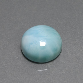 7.65캐럿 천연 블루 그린 라리마, 라운드 컷, 12.06 mm, 불투명체