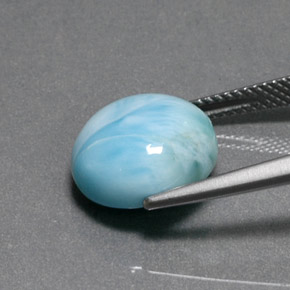 7.17캐럿 천연 파란색 라리마, 라운드 컷, 불투명체