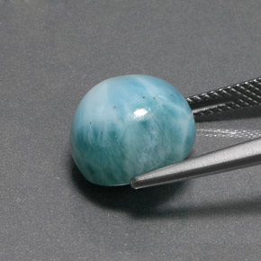 8.88캐럿 천연 블루 그린 라리마, 라운드 컷, 11.76 mm, 불투명체