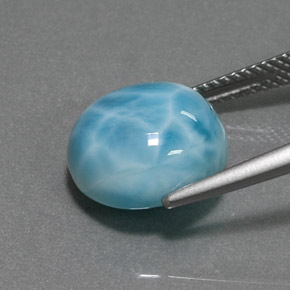 7.40캐럿 천연 블루 라리마, 라운드 컷, 12.08 mm, 불투명체