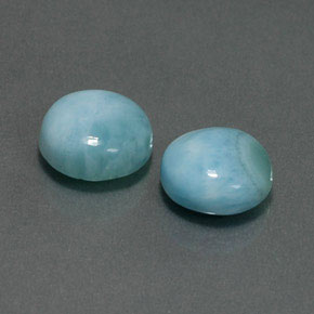 캐럿 천연 블루 라리마 보석, 라운드 컷, 10.25 mm, 불투명체