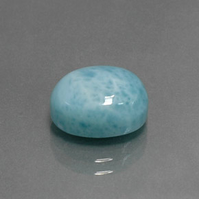 4.73캐럿 천연 블루 라리마, 타원형 컷, 11.1×9.2 mm, 불투명체