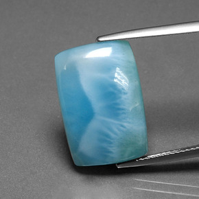 11.61캐럿 천연 블루 그린 라리마, 쿠션 컷, 19.1×13 mm, 불투명체