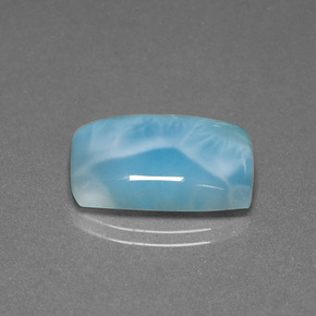 11.61캐럿 천연 블루 그린 라리마, 쿠션 컷, 19.1×13 mm, 불투명체