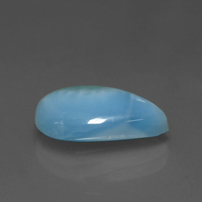 3.26캐럿 천연 그린 블루 라리마, 배 모양, 13.5×8.7 mm, 불투명체