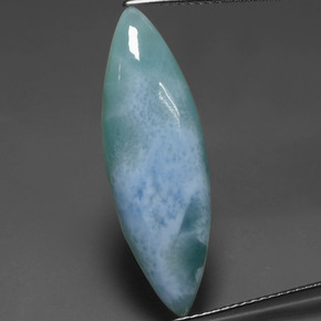 7.63캐럿 천연 그린 블루 라리마, 마퀴즈, 28.9×9.5 mm, 불투명체