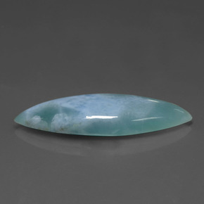 7.63캐럿 천연 그린 블루 라리마, 마퀴즈, 28.9×9.5 mm, 불투명체
